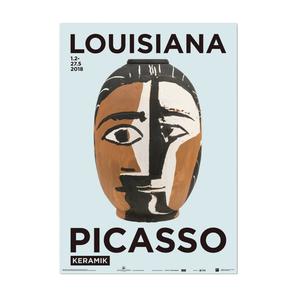 Vellykket månedlige affald Louisiana-plakat / Picasso - Tête de Femme - Art & Frame