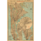 Manhatten - Vintage verdenskort